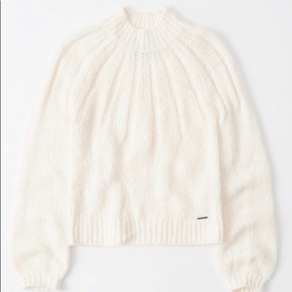 Abercrombie & Fitch Sweaters - Abercrombie and Fitch Fuzzy Mock Neck Sweater